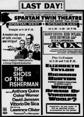 Spartan Twin Theatre - Ad June 10 1969
